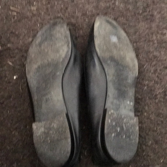 CHANEL LAMBSKIN & PATENT LEATHER BLACK LOAFERS - Picture 3 of 10